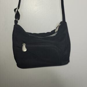 Ameribag‎ Crossbody Purse  Bag Black Washable Nylon Pockets